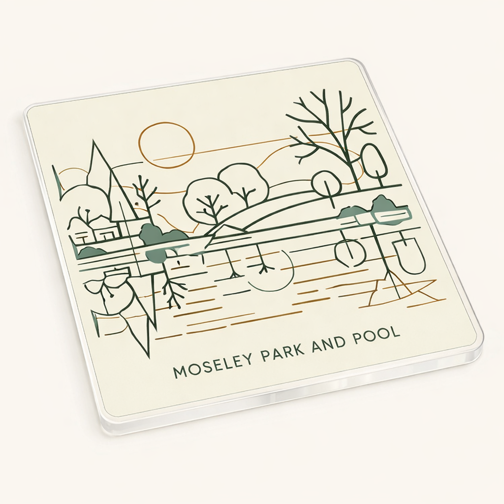 Moseley - Coaster - Geometric Lines - Moseley Park & Pool
