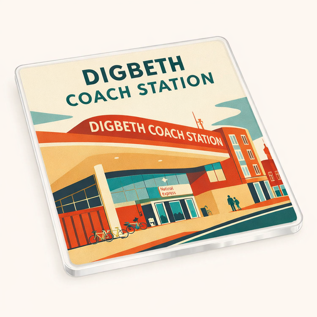 Digbeth - Coaster - Mid-Century Retro - Digbeth Coach Station