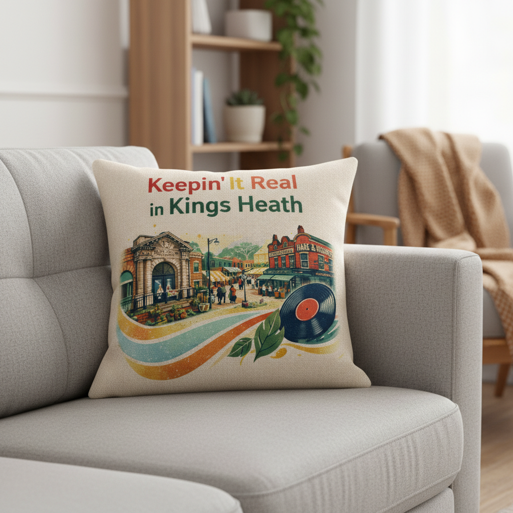 Kings Heath - Cushion - Vibrant Civic Blend Design