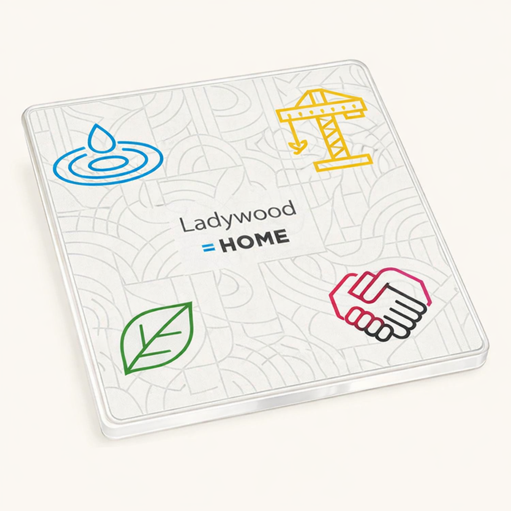 Ladywood - Coaster - Geometric Lines - Local Icons