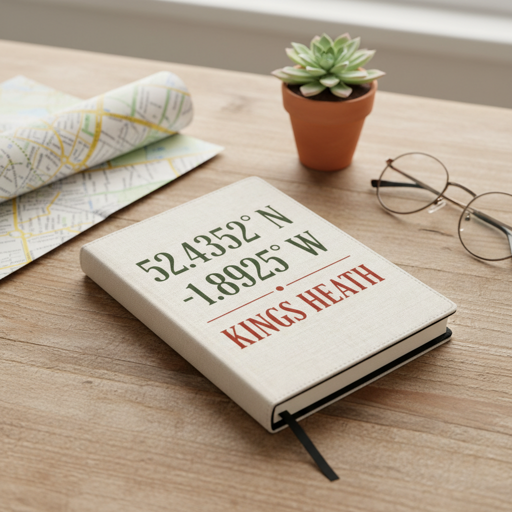 Kings Heath - Notepad - Minimalist Coordinates Design
