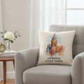 Harborne - Cushion - Vibrant Geometry Design - Harborne Clock Tower