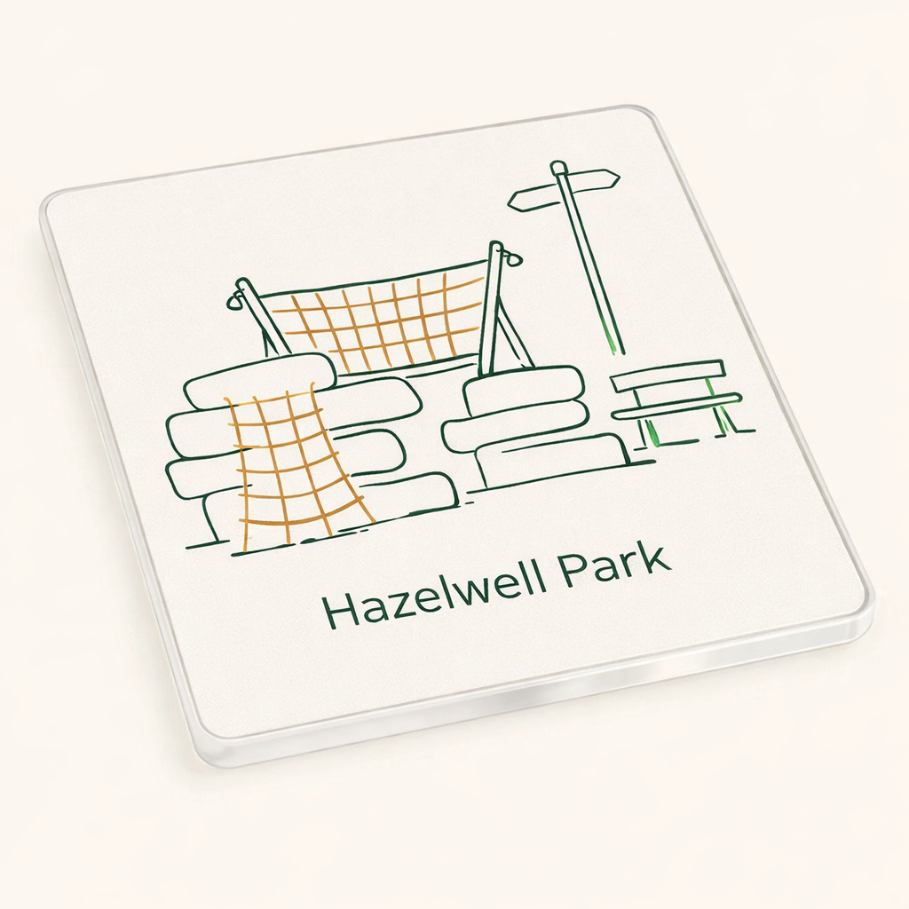 Stirchley - Coaster - Geometric Lines - Hazelwell Park