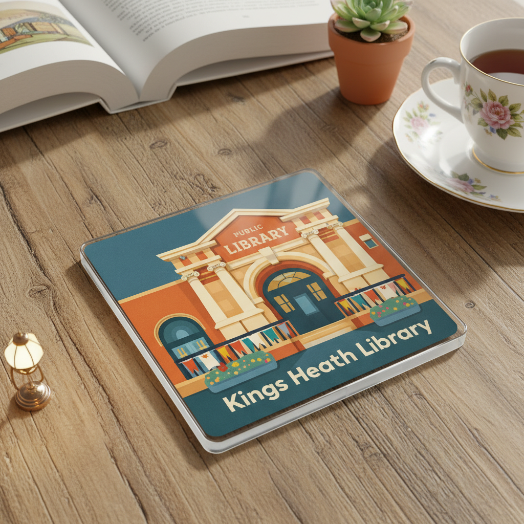 Kings Heath - Coaster - Mid-Century Retro - Kings Heath Library