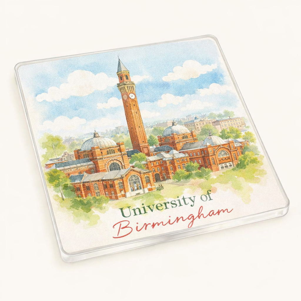 Edgbaston - Coaster - Soft Watercolours - University of Birmingham