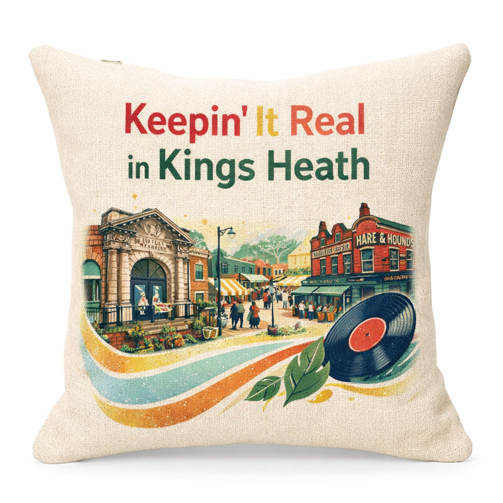 Kings Heath - Cushion - Vibrant Civic Blend Design