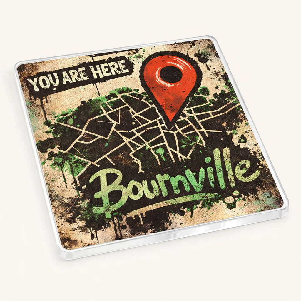 Bournville - Coaster - Urban Street Art - Location Pin
