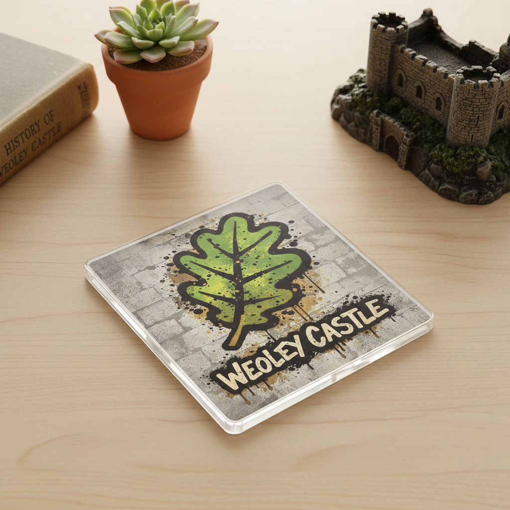 Weoley Castle - Coaster - Urban Street Art - Leaf