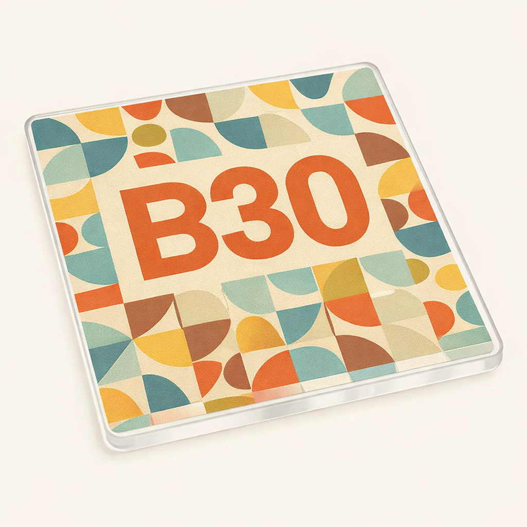Bournville - Coaster - Mid-Century Retro - Postcode