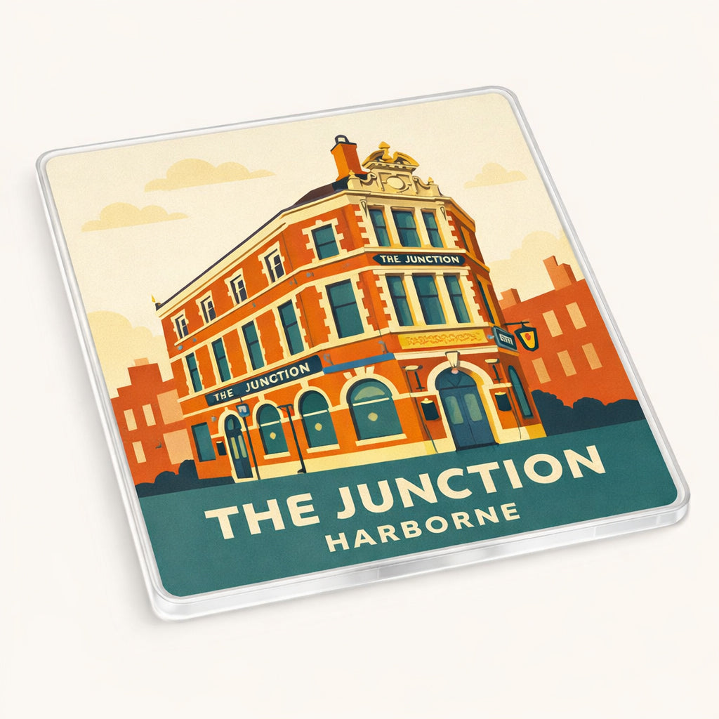 Harborne - Coaster - Mid-Century Retro - The Junction Pub