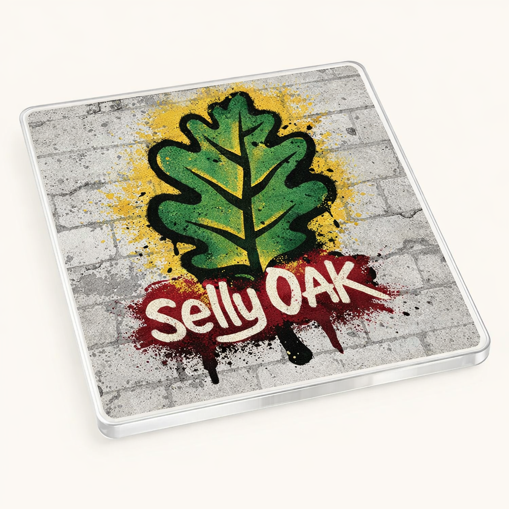 Selly Oak - Coaster - Urban Street Art - Leaf