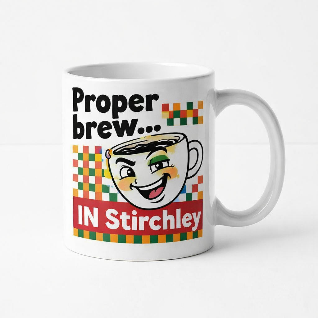 Stirchley - Mug - Retro Cartoon Design