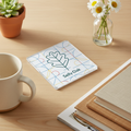 Selly Oak - Coaster - Geometric Lines - Leaf