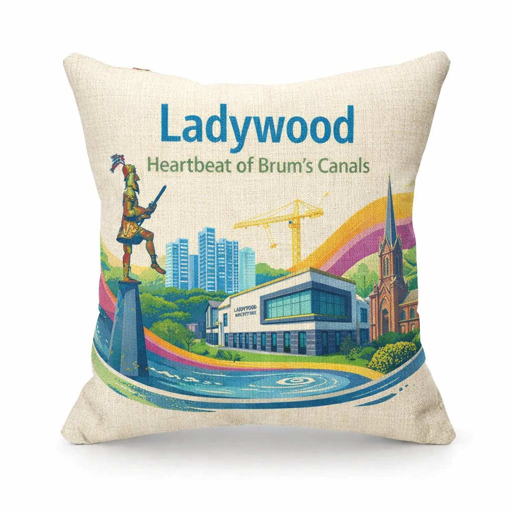 Ladywood - Cushion - Vibrant Civic Blend Design
