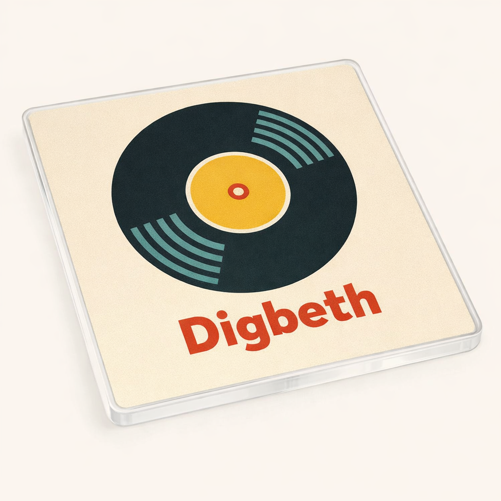 Digbeth - Coaster - Mid-Century Retro - Vinyl Record