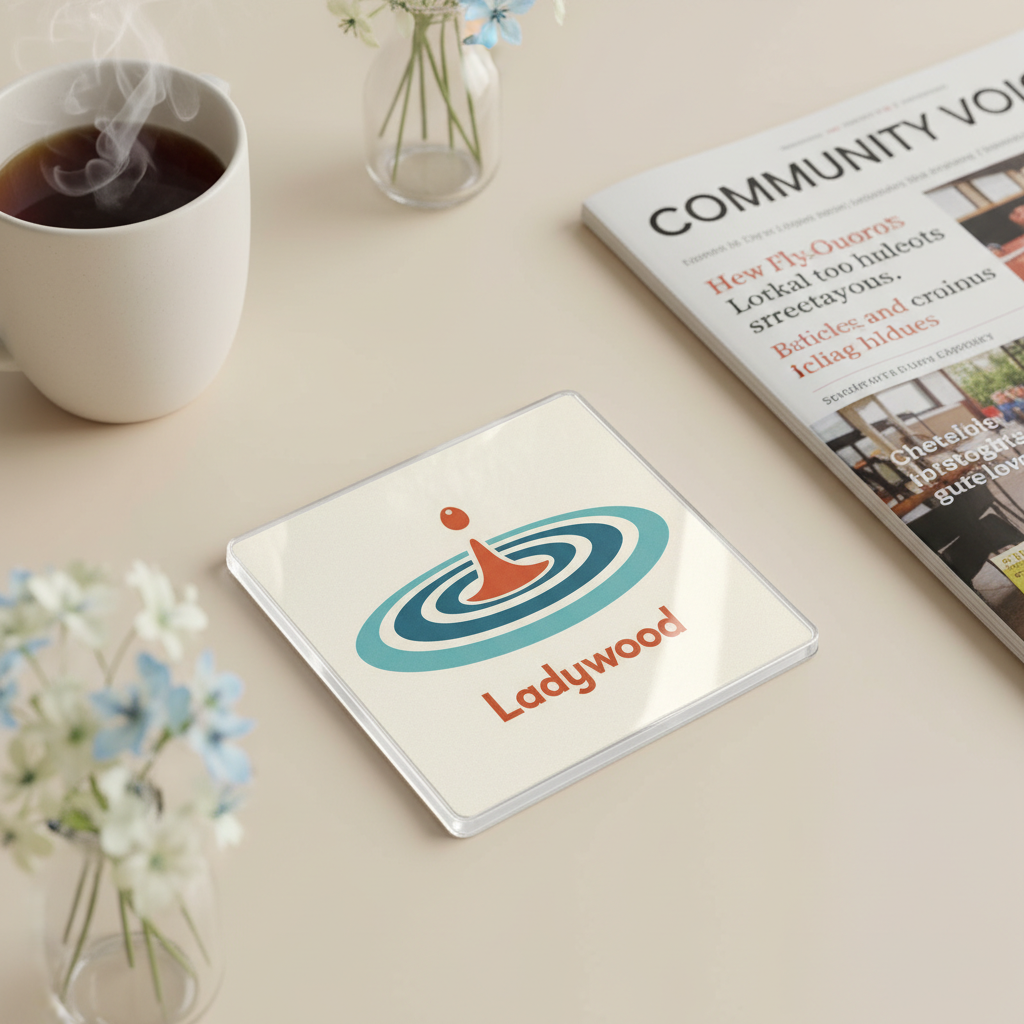 Ladywood - Coaster - Mid-Century Retro - Water Ripple