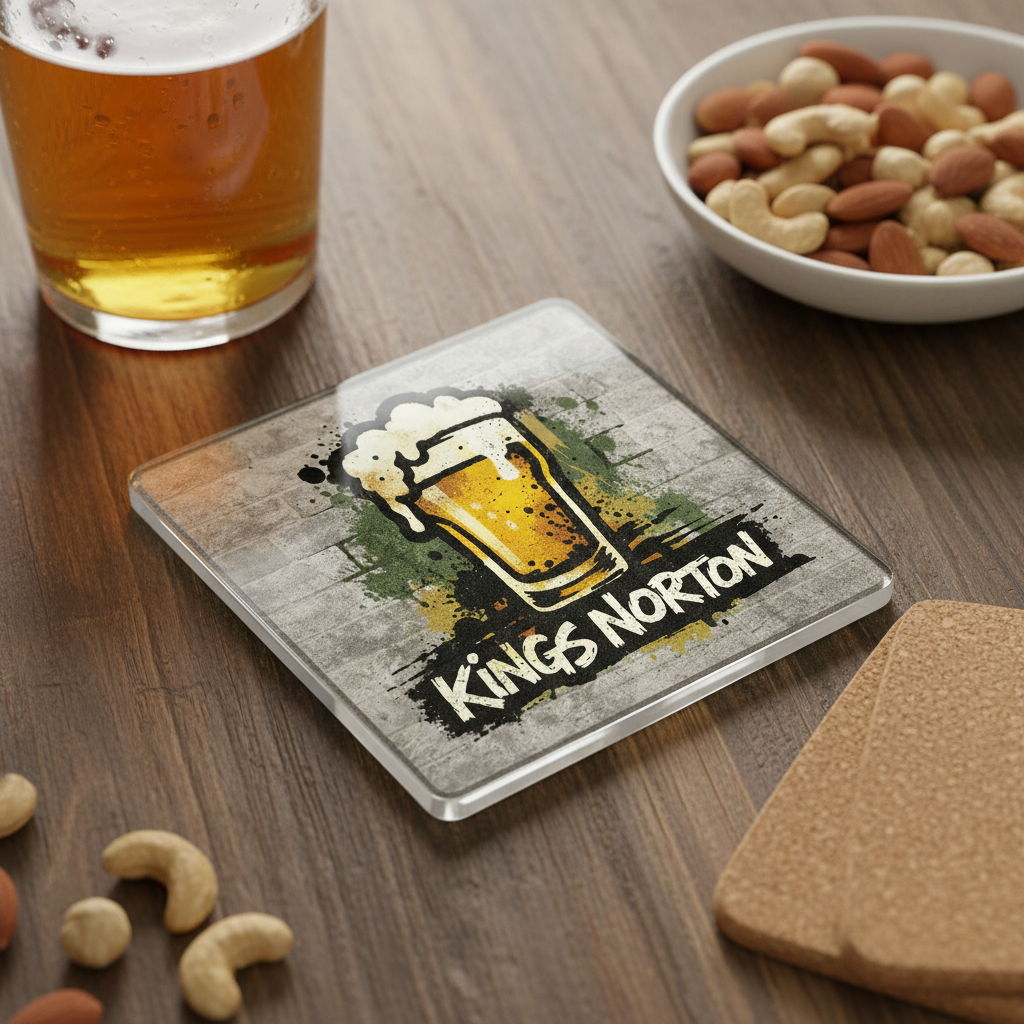 Kings Norton - Coaster - Urban Street Art - Beer Glass