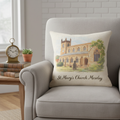 Moseley - Cushion - Stylised Painting Design - St Mary's Church