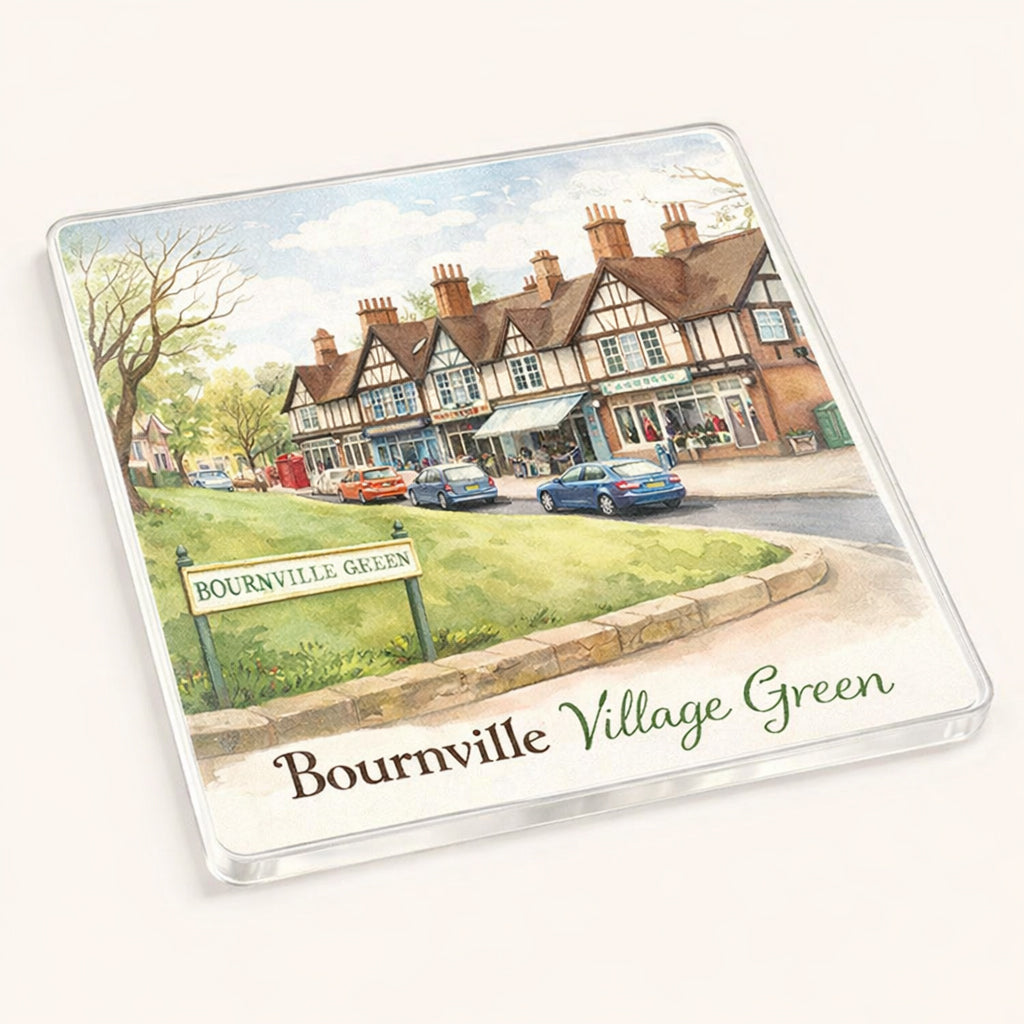 Bournville - Coaster - Soft Watercolours - Bournville Village Green