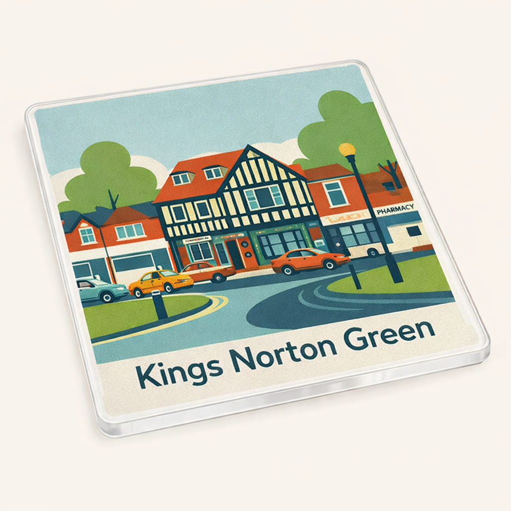 Kings Norton - Coaster - Mid-Century Retro - Kings Norton Green