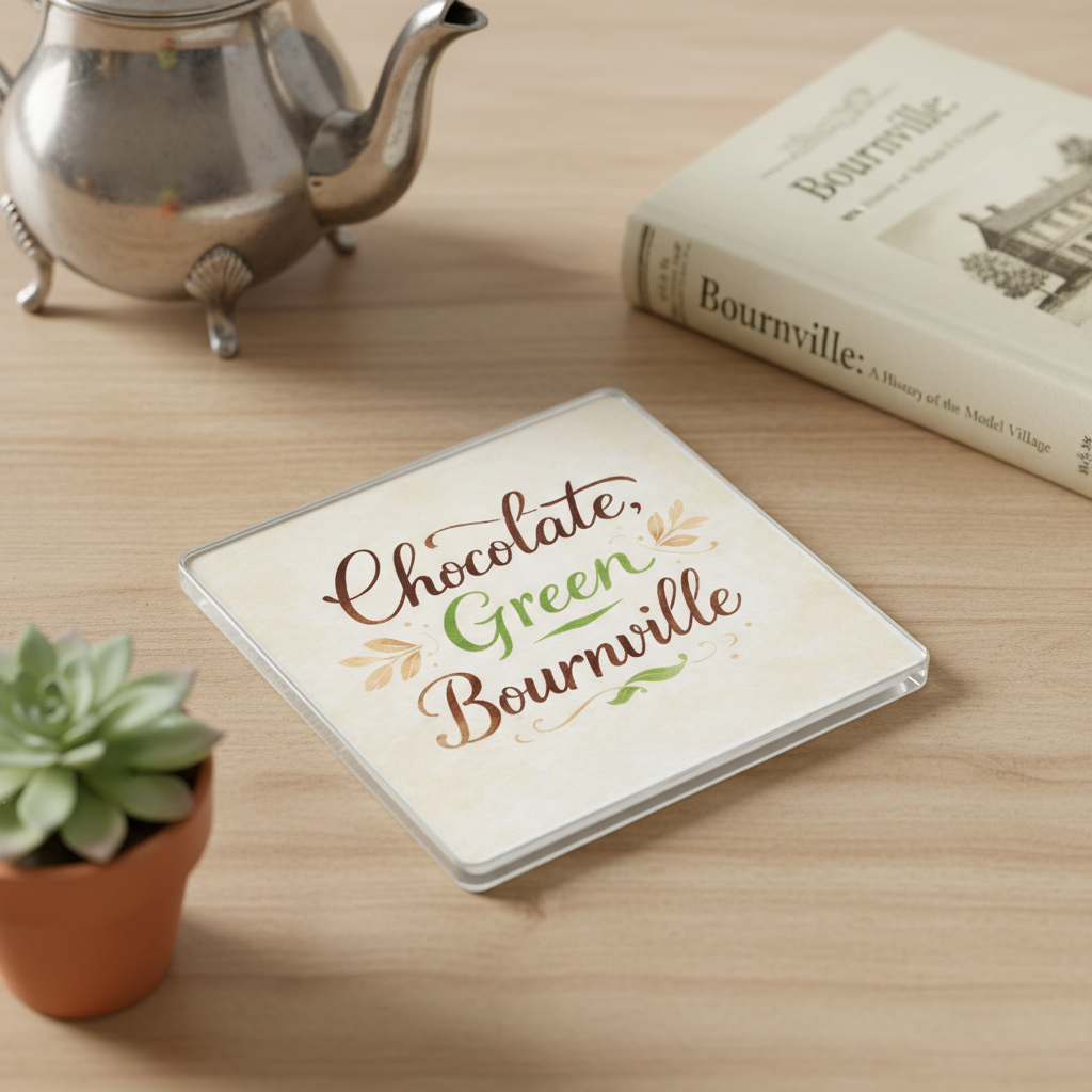 Bournville - Coaster - Soft Watercolours - Word Stack