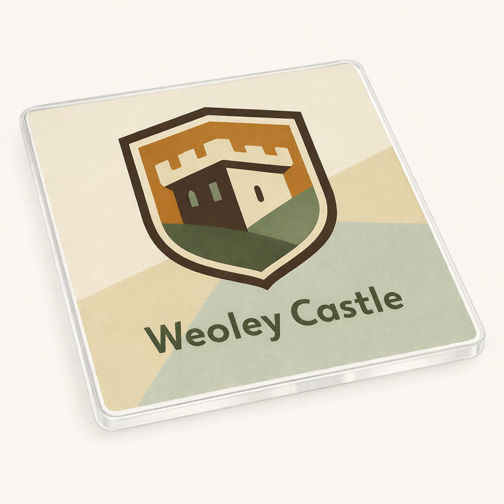 Weoley Castle - Coaster - Mid-Century Retro - Shield