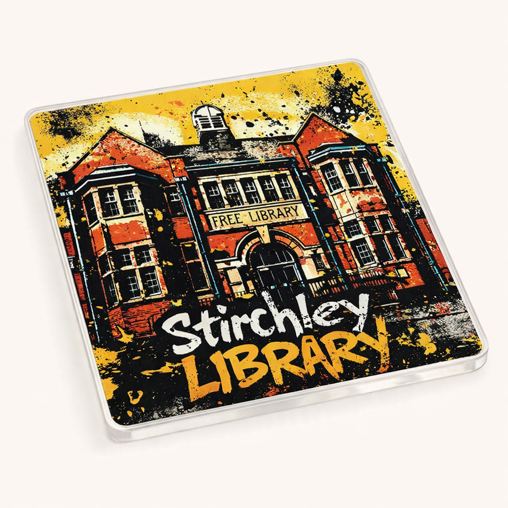 Stirchley - Coaster - Urban Street Art - Stirchley library