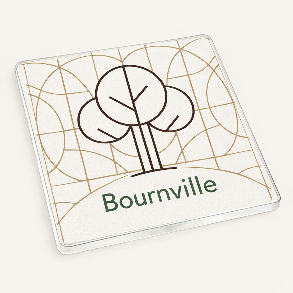 Bournville - Coaster - Geometric Lines - Tree