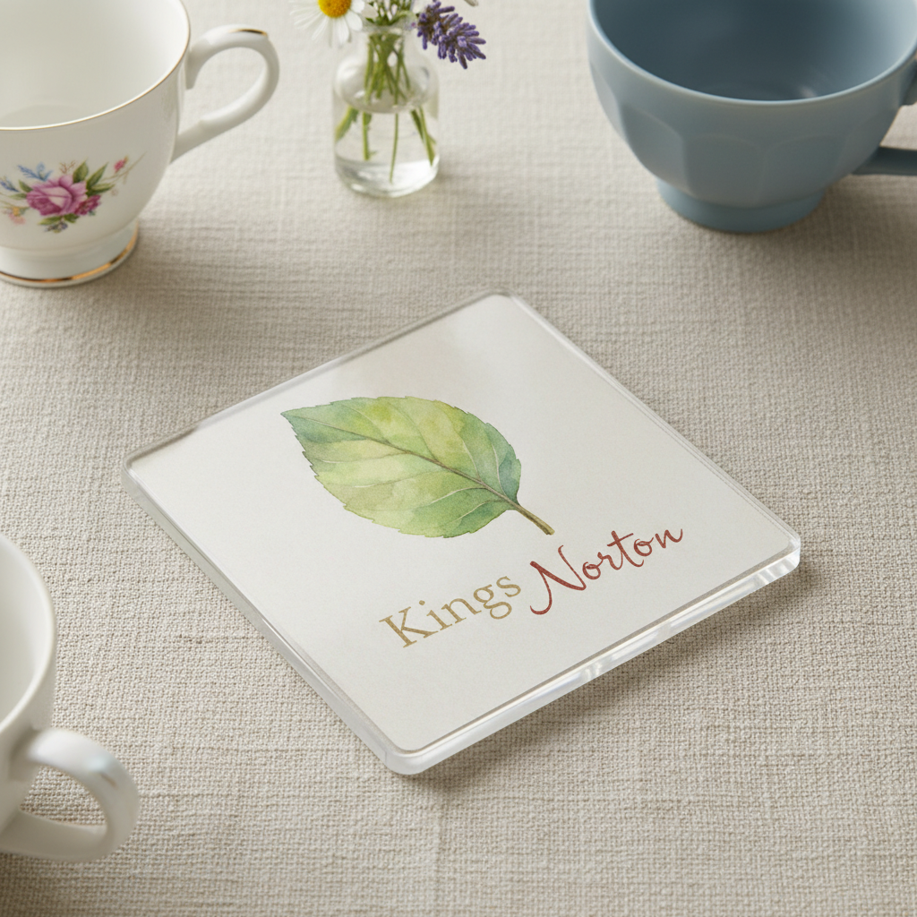 Kings Norton - Coaster - Soft Watercolours - Leaf