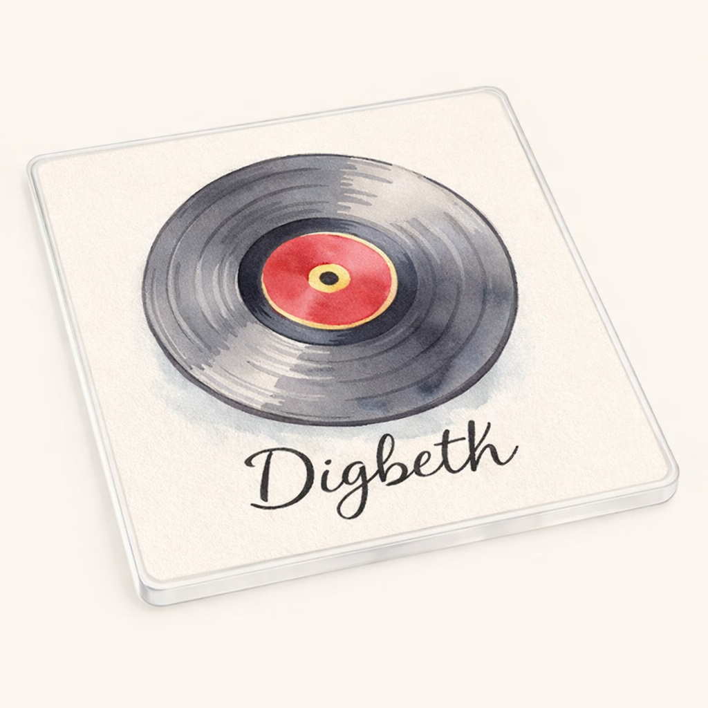 Digbeth - Coaster - Soft Watercolours - Vinyl Record