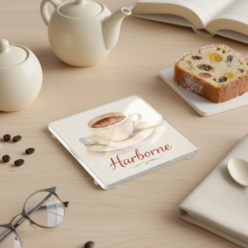 Harborne - Coaster - Soft Watercolours - Coffee Cup