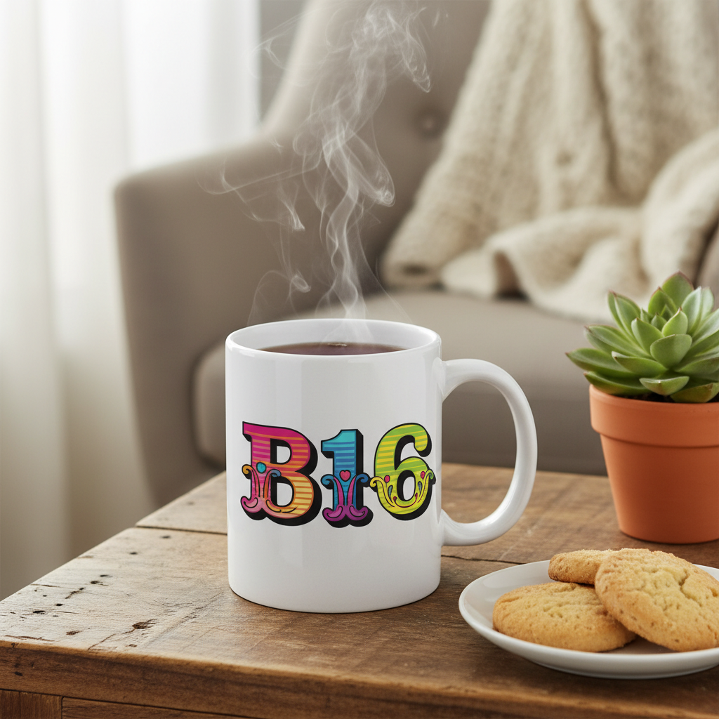 Ladywood - Mug - Colour Burst Postcode Design