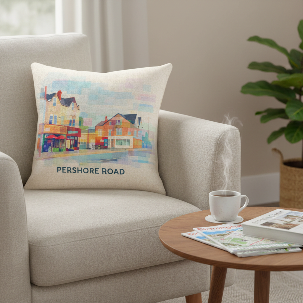 Cotteridge - Cushion - Vibrant Geometry Design - Pershore Road
