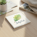 Selly Oak - Coaster - Soft Watercolours - Leaf