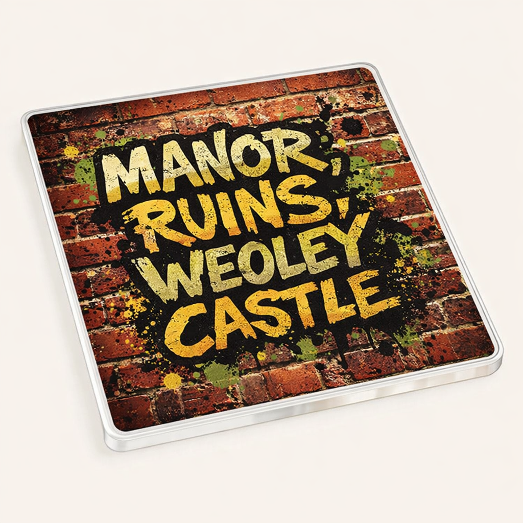 Weoley Castle - Coaster - Urban Street Art - Word Stack