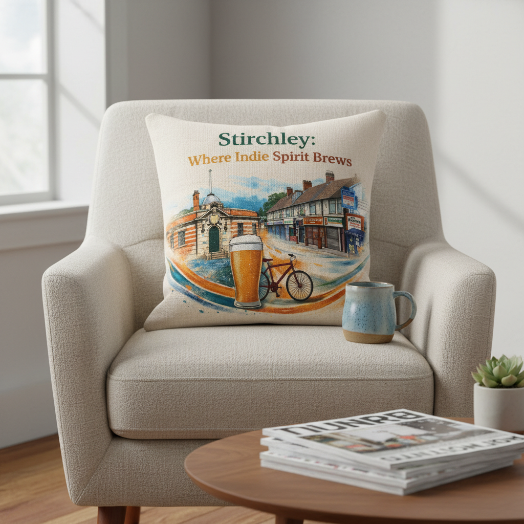 Stirchley - Cushion - Vibrant Civic Blend Design