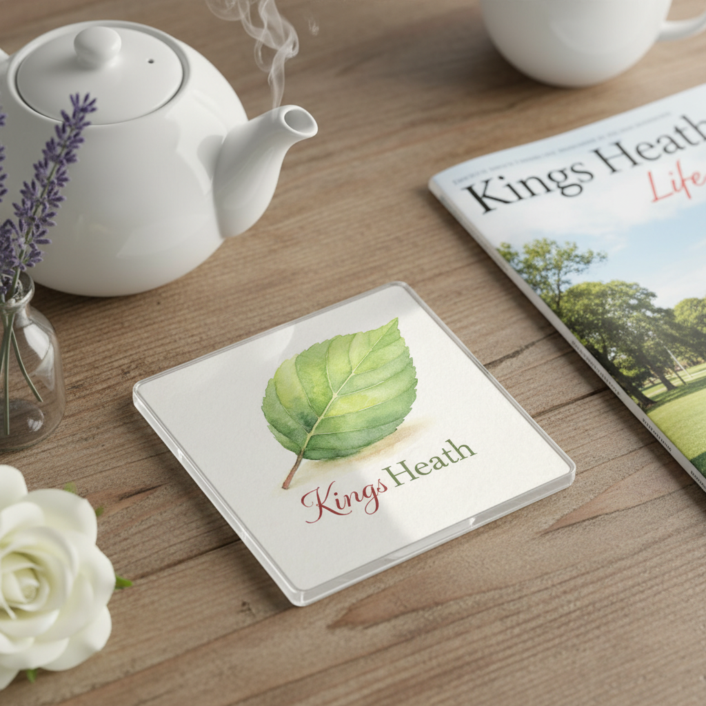 Kings Heath - Coaster - Soft Watercolours - Leaf