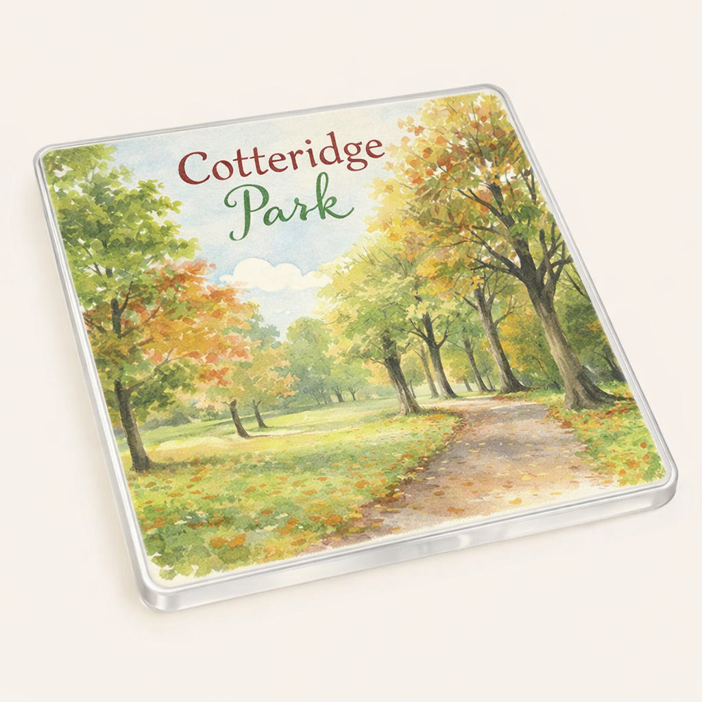 Cotteridge - Coaster - Soft Watercolours - Cotteridge Park