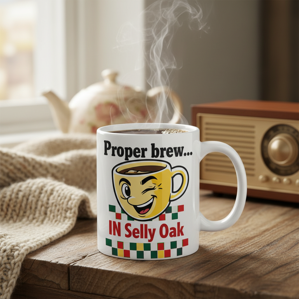 Selly Oak - Mug - Retro Cartoon Design