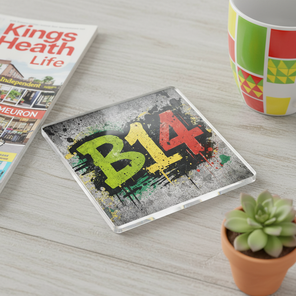 Kings Heath - Coaster - Urban Street Art - Postcode