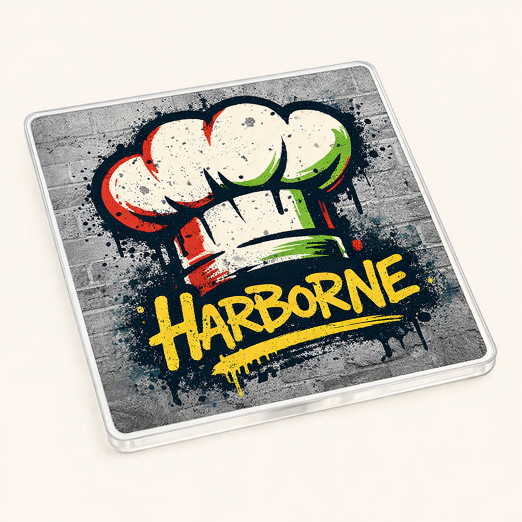 Harborne - Coaster - Urban Street Art - Chef's Hat
