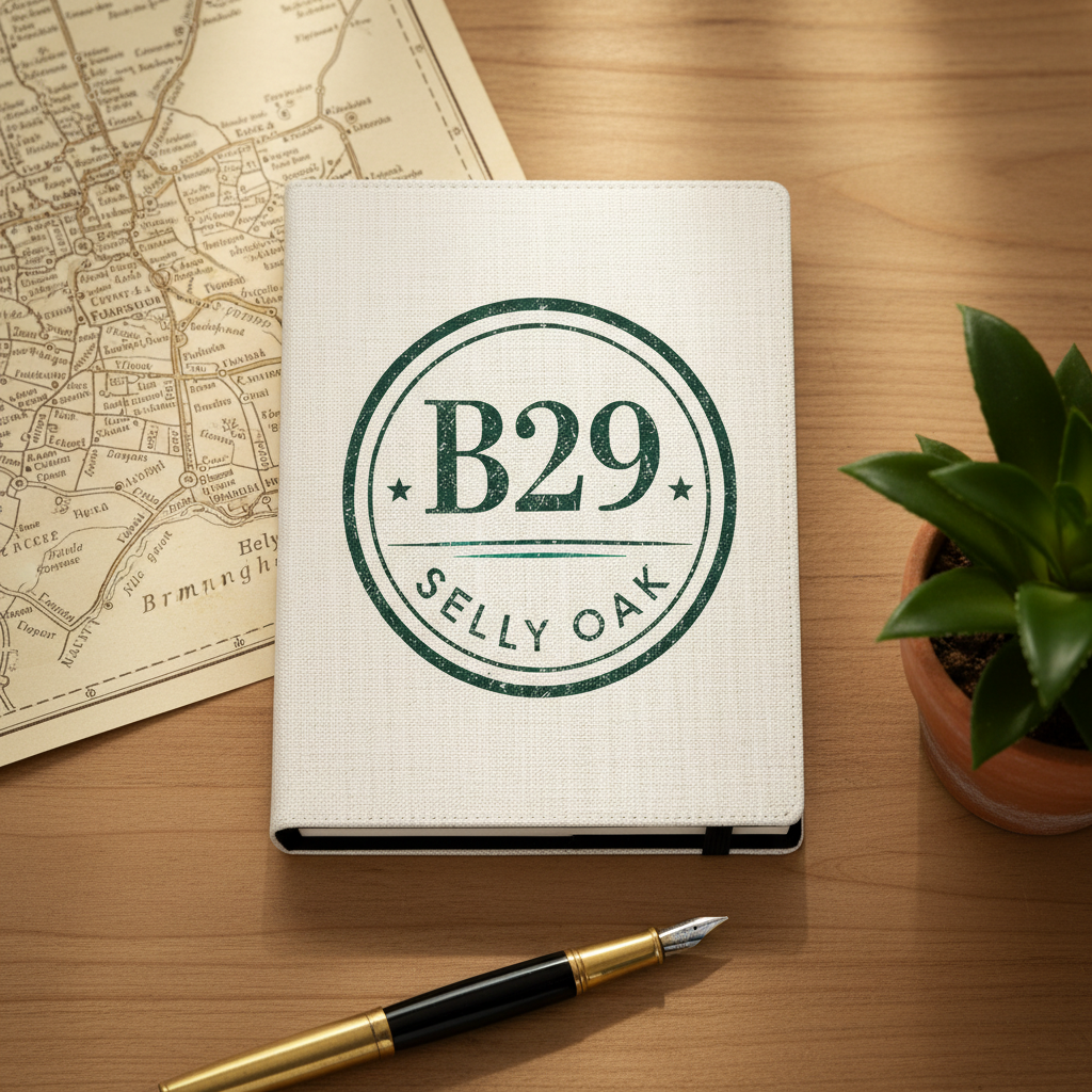 Selly Oak - Notepad - Vintage Stamp Design