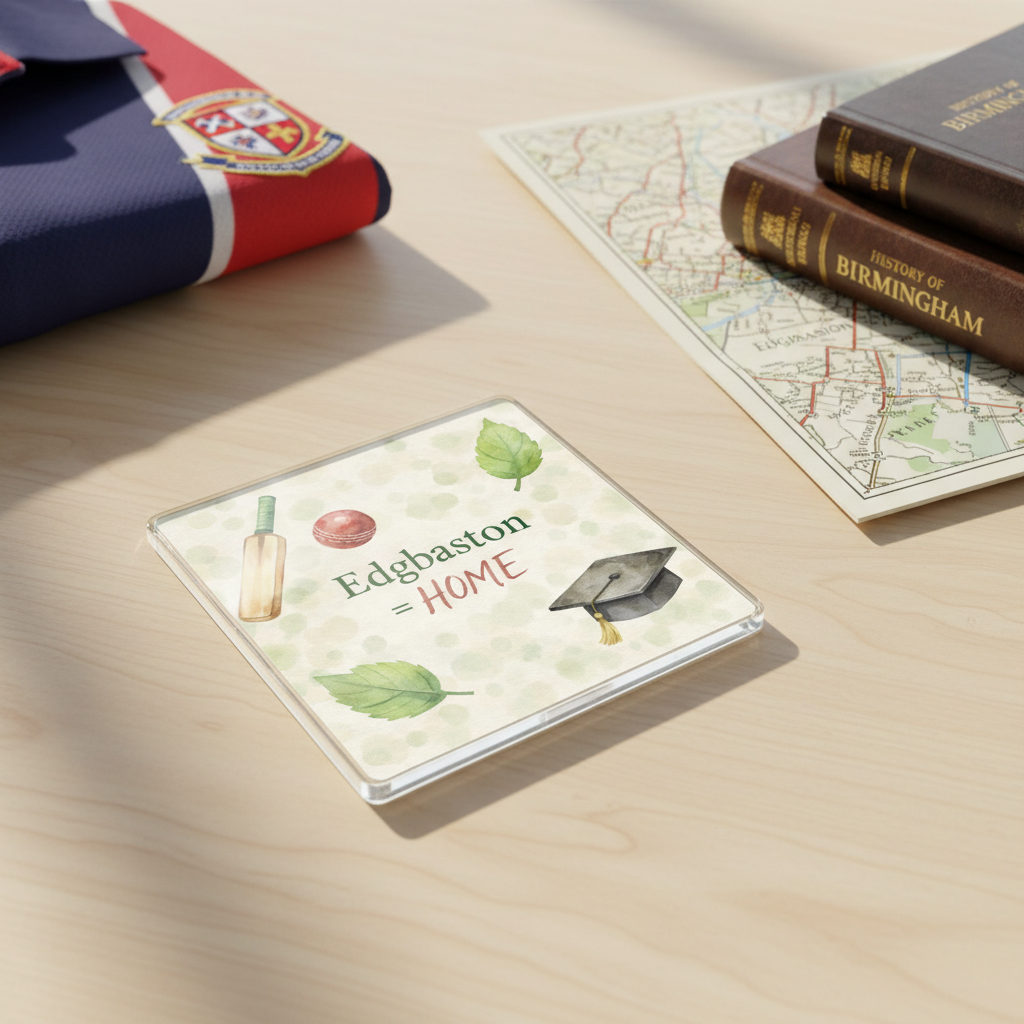 Edgbaston - Coaster - Soft Watercolours - Local Icons