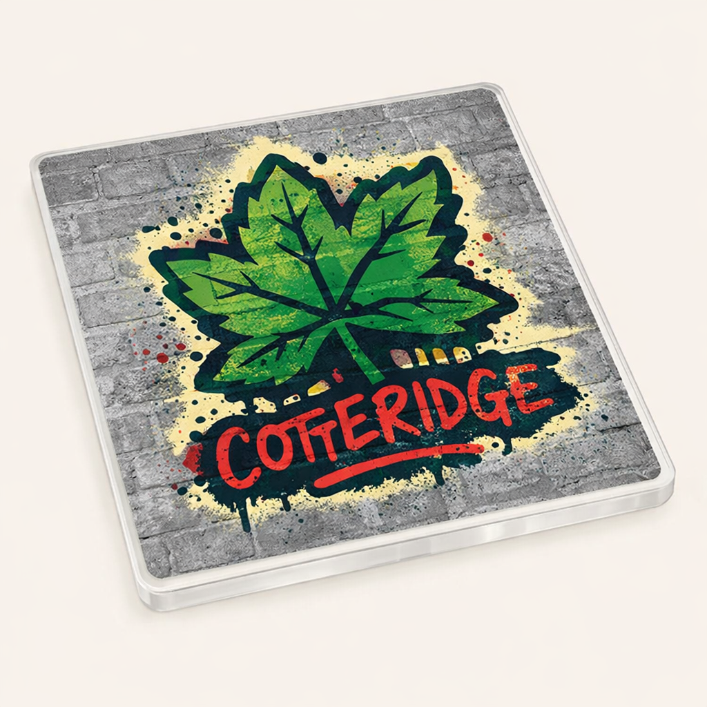 Cotteridge - Coaster - Urban Street Art - Leaf