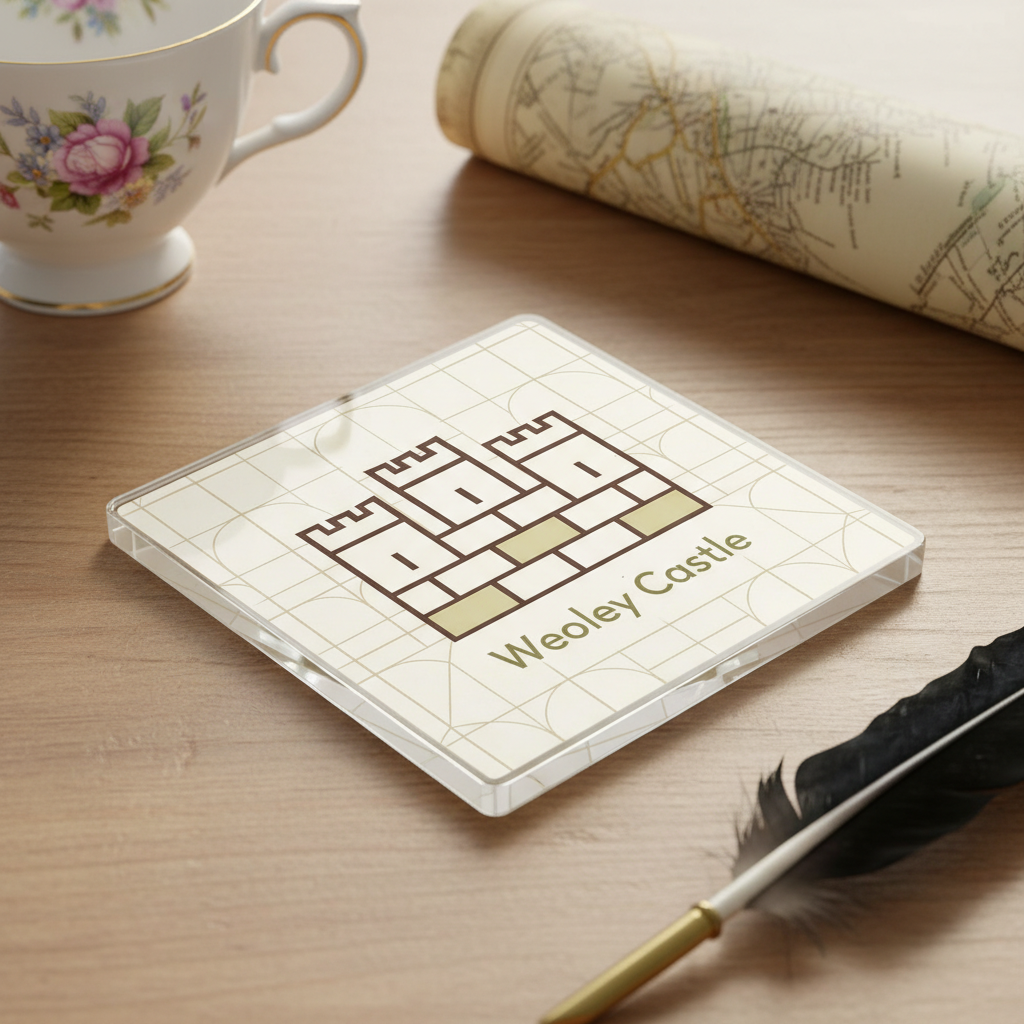 Weoley Castle - Coaster - Geometric Lines - Castle