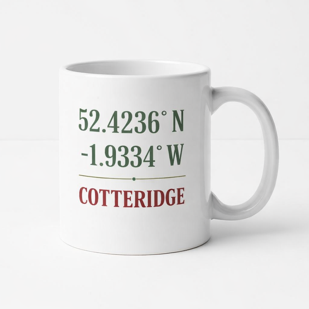 Cotteridge - Mug - Minimalist Coordinates Design