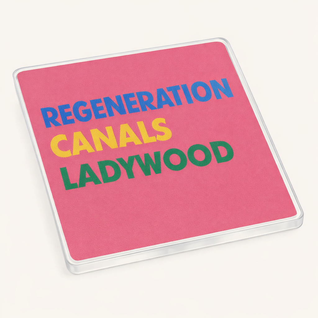 Ladywood - Coaster - Mid-Century Retro - Word Stack