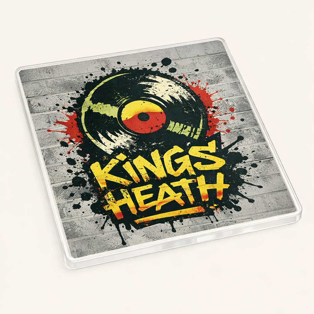 Kings Heath - Coaster - Urban Street Art - Vinyl Record