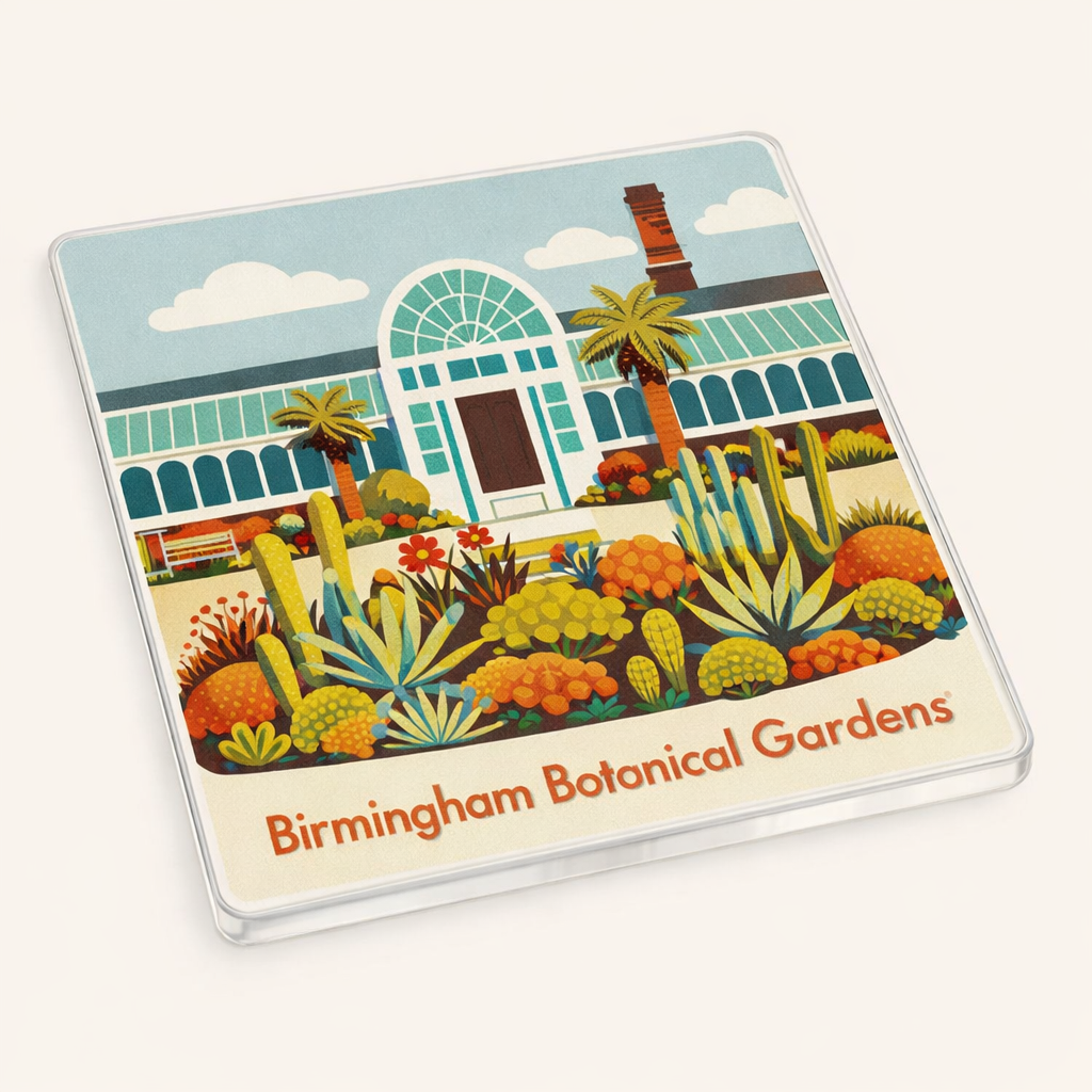 Edgbaston - Coaster - Mid-Century Retro - Birmingham Botanical Gardens