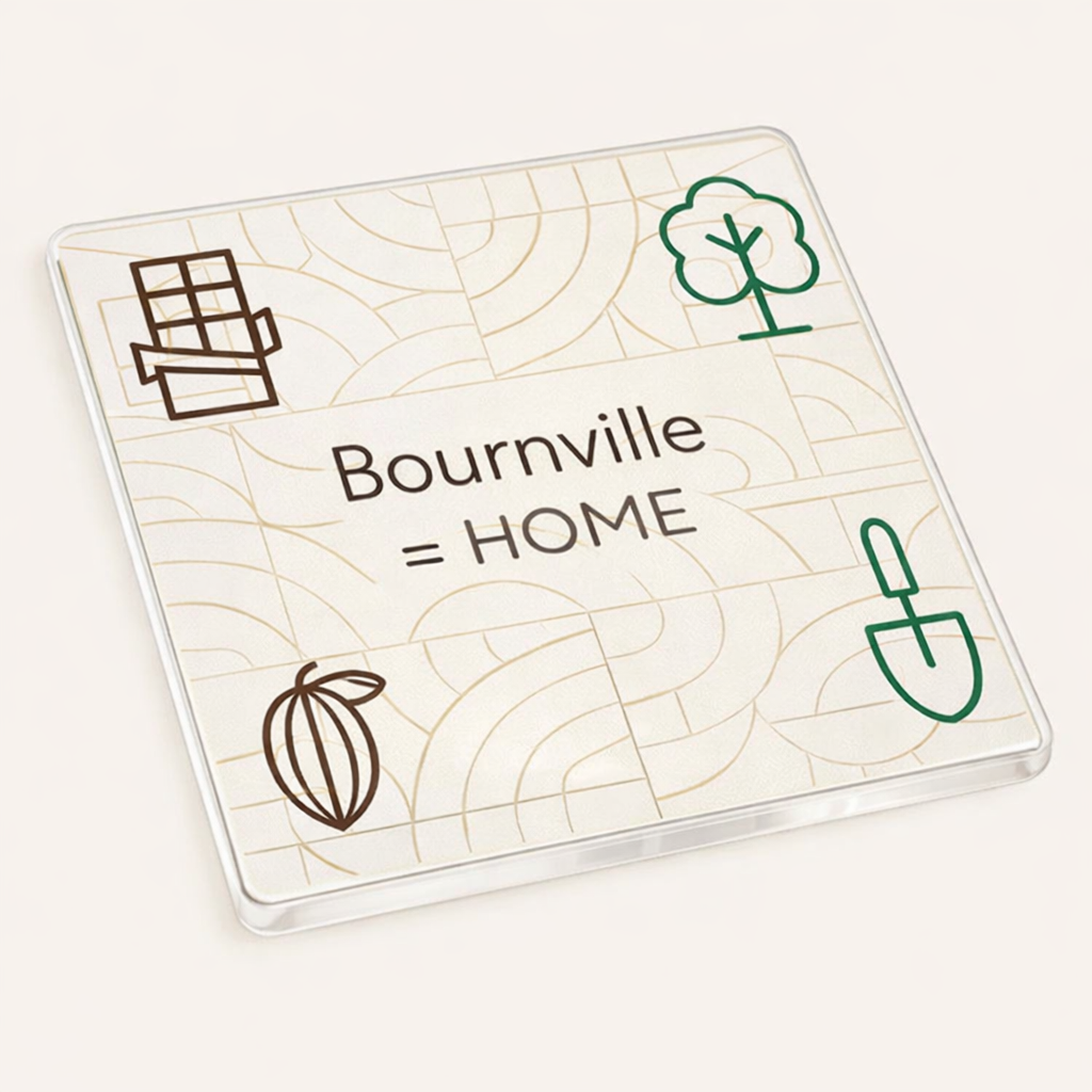 Bournville - Coaster - Geometric Lines - Local Icons